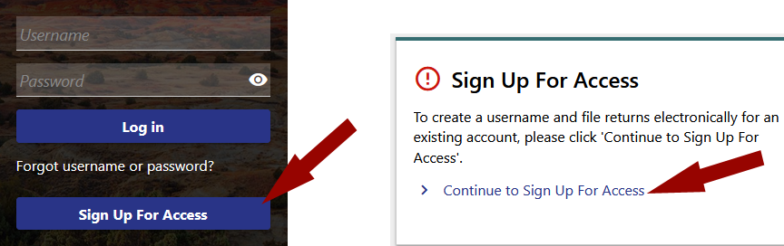 Sign Up For Access